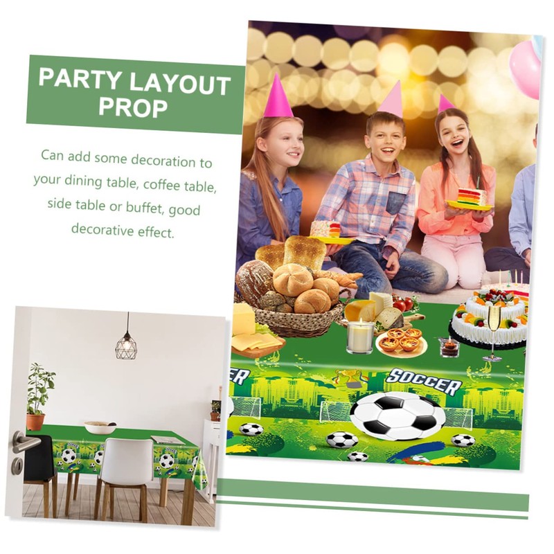iplusmile 2pcs Fine Quality Soccer Tablecloth Perfect for Hotel Home