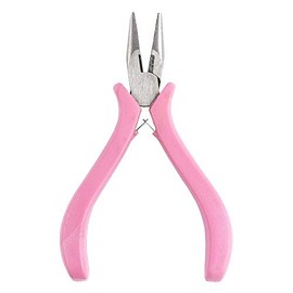 Ideen mit Herz Mini Flat Nose Pliers Pointed 12.5 cm Long Pliers Tip 2 cm Chrome-Plated