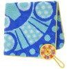 Sassy Soft Towel With Loop bule