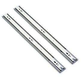 Ravinte 1 Pairs 2 Pack Full Extension Ball Bearing Mount Drawer Slides Soft Close 22 Inch Drawer Slides Silver Rails Track