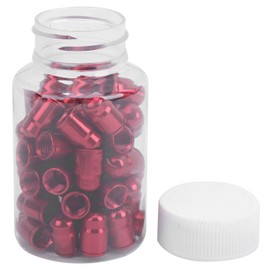 GUB 50Pcs Aluminium Alloy Schrader Valve Cap Bicycle Tyre Nozzle Cap Bike Accessoryred