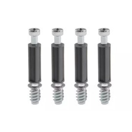 IKEA BRAND NEW GENUINE IKEA CAM-LOCK SCREWS STEEL DOWELS FASTENERS #118331 4 PCS
