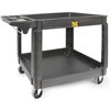 MaxWorks 80855 500-lb Utility Service PP Cart With Two Trays