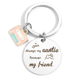 Nurplex Auntie Gifts - Best & Funny Aunt Gifts for Christmas, Mothers Day, Xmas, Valentine - Keyring Present Keychain