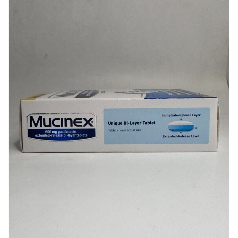 Mucinex 12 Hour 600mg Chest Congestion Expectorant 68 Tablets, EXP: