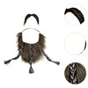 F Fityle Fake Mustache False Facial Hair for Performance Pretend