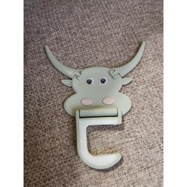 Koala Baby Bull/Cow RODEO FARM Green Sage Nursery Hook Home Wall Decor Set O/S