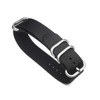 TIMEWHEEL® 20mm Premium Zulu 4 Ring Black Nylon Watch Band