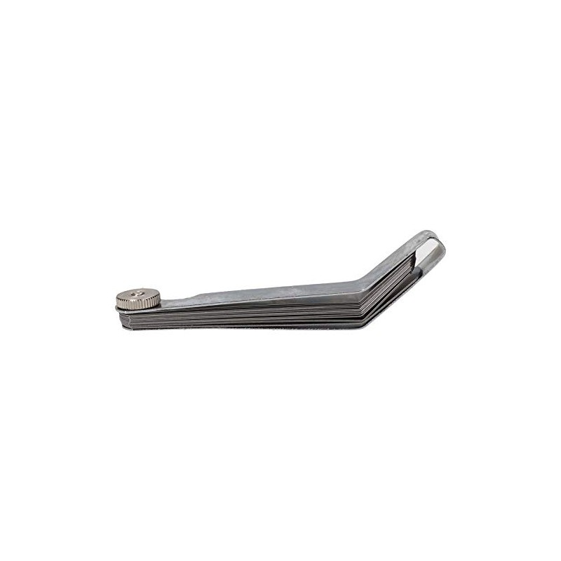 12 Blade Offset Bent Feeler Gauge Metric Imperial Measurements Dual
