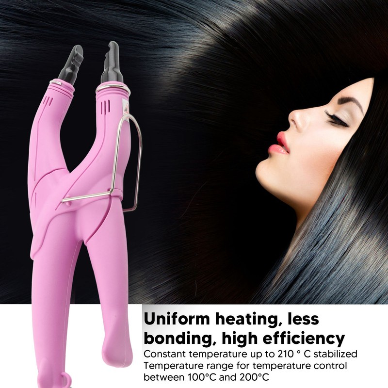 Professional Hair Extensions Tool Temp Adjustable Even Heating Fusion Heat