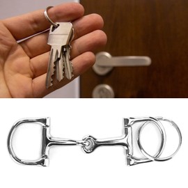 CHICIRIS D Shape Keychain, Bridle Key Chain, Bridle Bit Key Chain for Ecoration Daily Life for Horse Lovers Friends, Defect