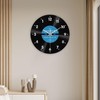 Qianly Backwards Clock for Walls Decorative Clock Backwards Running Time