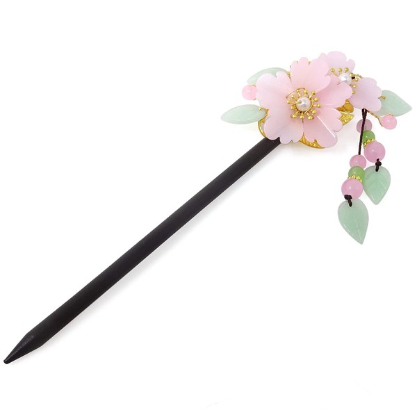 Honbay Chinese Style Retro Tassel Flower Hair Stick Hair Chopsticks Hairpin Chignon Pin