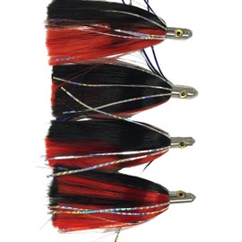 EAT MY TACKLE 4 Ilander Style red and Black Saltwater Fishing Lures