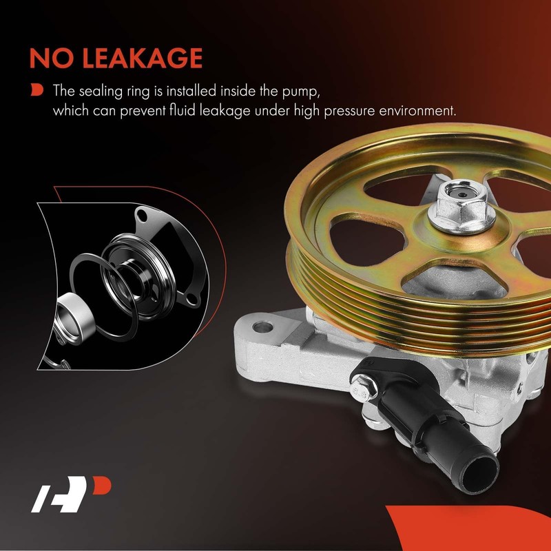 A-Premium Power Steering Pump, with Pulley, Compatible with Honda Accord
