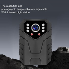 Portable Body Camera with Clip, Police Security Video Camera Supports Motion Detection, Waterproof Body Camera for Home/Outdoor/Law Enforcement/Cop