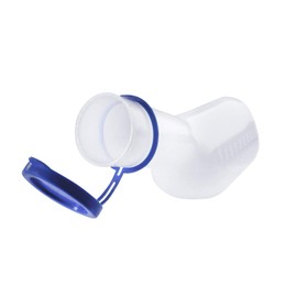 Medi-Inn Urine Bottle PP for Men Milky 1 Litre Capacity Autoclavable with Cleaning Brush