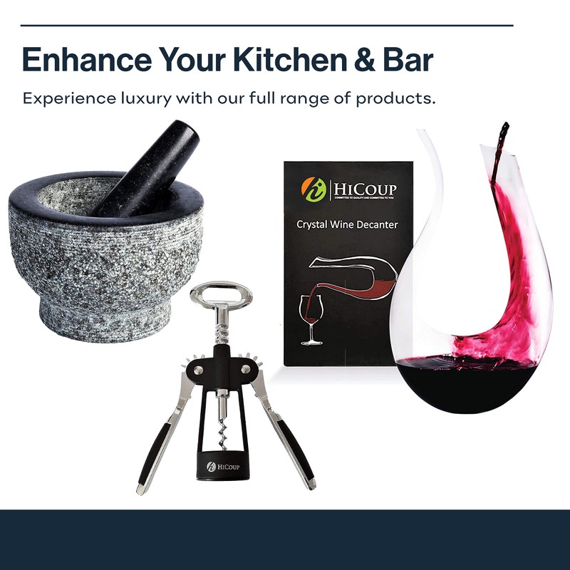 Hicoup Wine Opener - Professional Corkscrews for Wine Bottles w/Foil