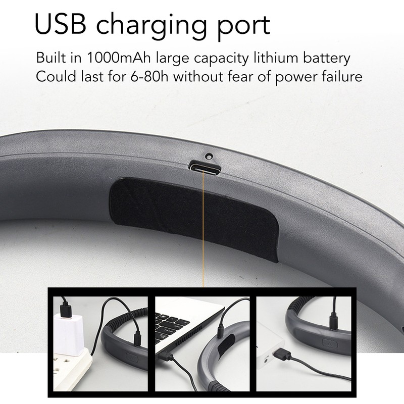 LED Neck Reading Light Lightweight Three Color Dimmable Brightness Hug