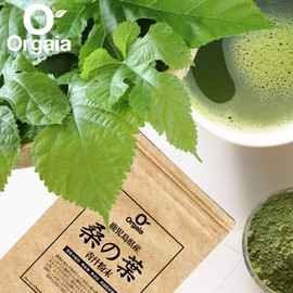 Orgaia Mulberry Leaf Powder, Green Juice, Made in Kagoshima Prefecture, 12.2 oz (360 g) (4.2 oz (120 g) x 3 Bags), Organic Mulberry Leaf Powder, Mulberry Tea Powder, Additive-Free, Colorless, Organic