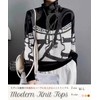 Neiman By Women's Knit, Fall and Winter, Chain Belt Pattern,