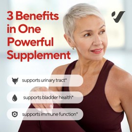 VitaUp D mannose with Cranberry and Vitamin C - USA Made D-mannose 1000mg Capsules - Cranberry Pills for Urinary Tract & Bladder, Immune Support - 90 Count