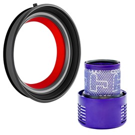 ZPSOX Dust Bin Canister Ring + Filter Replacement Parts Compatible with Dyson V10 SV12 Vacuum Cleaner Part,T8 Screwdriver + Sealing Ring Replacement for Dyson V10,Accessories Attachment for V10 SV12