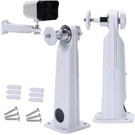 PCUORLEORS Surveillance Security Camera Mount Bracket,Aluminum Alloy Mount Compatible with Arlo, Arlo Pro 2 3, Arlo Ultra CCTV Camera and Other Cameras with 1/4 Screw Head (2 Pack)