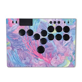 MightySkins Glossy Glitter Skin Compatible with Razer Kitsune - Dreamy Reef | Protective, Durable High-Gloss Glitter Finish | Easy to Apply, Remove, and Change Styles | Made in The USA