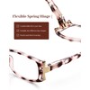 LUFF 4 pack Reading Glasses Spring Hinge Computer Readers for