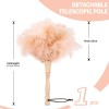 Ostrich Feather Duster 12 Inch Handheld Duster Supplies, Wooden Handle