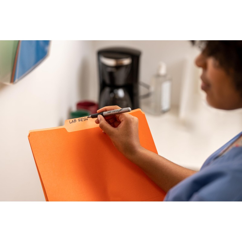 BIC Intensity Assorted Colors Fashion Permanent Markers, Fine Point, 8-Count