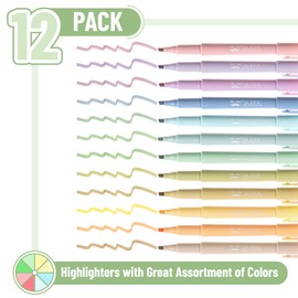 Mr. Pen- Highlighters, 12 Pack, Chisel Tip, Earthy Colors, Highlighters Assorted Colors, Colored Highlighters, Highlighter Pen, Highlighters No Bleed, Highlighter Set, Colorful Highlighters