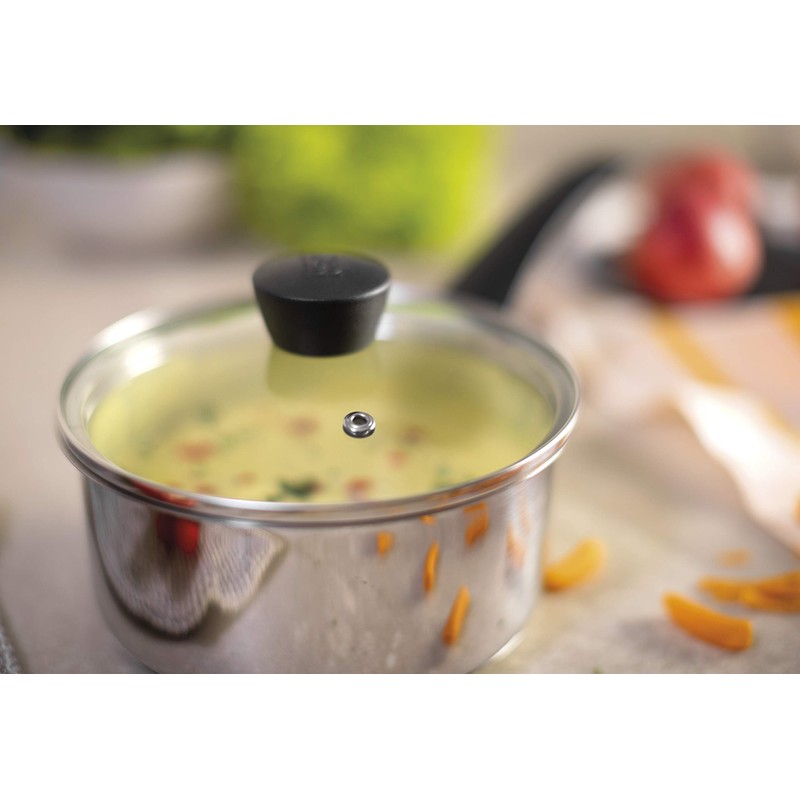 Kuhn Rikon Classic Glass Lid 24cm, Stainless Steel, White