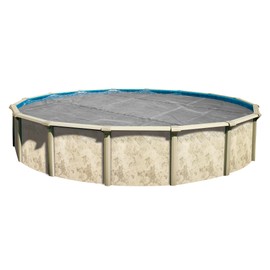 In The Swim 16' Ultra Silver Round Solar Pool Cover 16 Mil for Solar Heating Above Ground Pools and Inground Pools