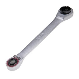 4 in 1 Ratchet Wrench with Through Ratchet Function | Ring Ratchet Wrench 10 13 17 19 mm Switchable 72 Teeth | Ratchet Ring Spanner from WGB