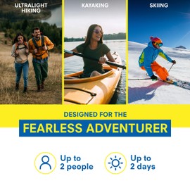 Adventure Medical Kit Ultralight/Watertight Medical Kit .5 - Up to 2 People, Up to 2 Days - Includes Bandages, Blister Essentials & More - Perfect for Hiking, Biking & Climbing