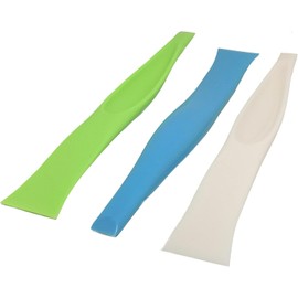 BestWayDigital BestWayKitchen 1 x Cleaning Scraper Spatula Plastic Tool Stains Label Gums Remover Scratch Free/Random Colour/Kitchen Household DIY Multipurpose Spatula