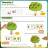 ENIKMOSD Wooden Toy Maths Games Magnetic Apple Tree Toy, Montessori