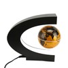 Magnetic Levitation Globe Golden Built in LED Frosted Texture C