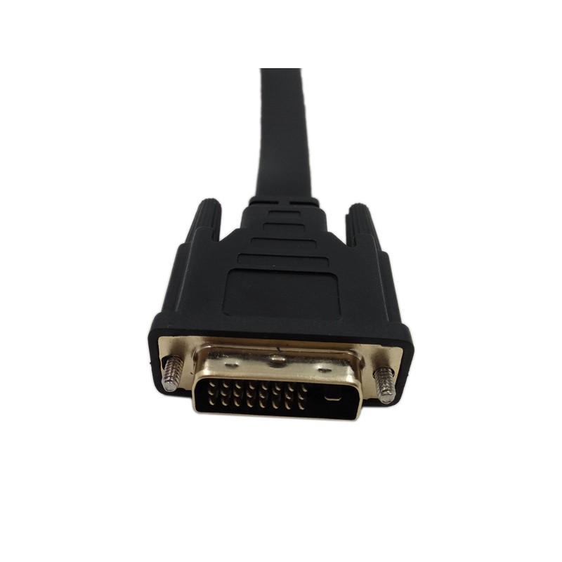 CERRXIAN 1FT Flat Slim High Speed Bi-Directional DVI (24+1) Male