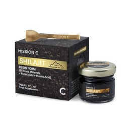 Mission C Shilajit from The Himalayas - 30g High Grade - 100% Pure, Rich in Fulvic & Humic Acid, Contains 85 Minerals, Immune System & Vitality Booster, Vegan - Lab Tested - Mission C