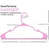 Does Not Apply 50-Pack Plastic Home Hangers, Space-Saving Durable Closet