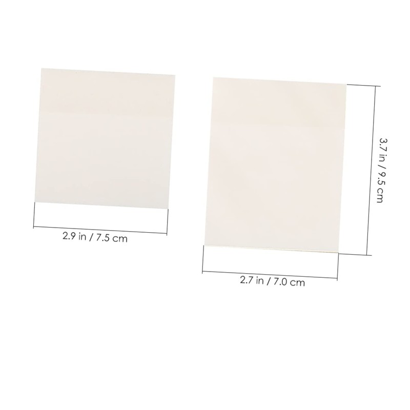Operitacx 18 Pcs Transparent Note Pad Escritorios Memo Scratch Pad
