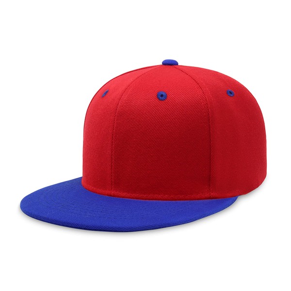 CHOK.LIDS Flat Bill Visor Classic Snapback Hat Blank Adjustable Brim
