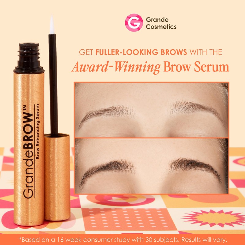 Grande Cosmetics GrandeBROW Brow Enhancing Serum for Fuller, Bolder, Looking