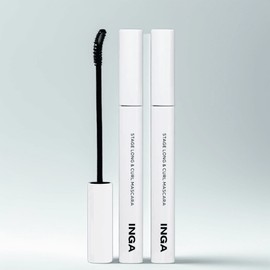 Inga Stage Long & Curl Mascara 6g, black, 2 pcs. / 잉가 스테이지 롱앤컬 마스카라 6g, 블랙, 2개