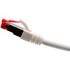 Triplett 75' White CAT6A 10GBPS Professional Grade SSTP 26AWG Patch