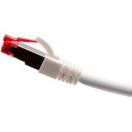 Triplett 75' White CAT6A 10GBPS Professional Grade SSTP 26AWG Patch Cable (CAT6A-75WH)