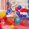 XIKSXITN 12inch Red White and Blue Balloons with Red Blue